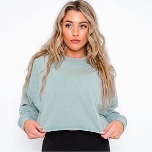 ACTA cropped sweater in Sage